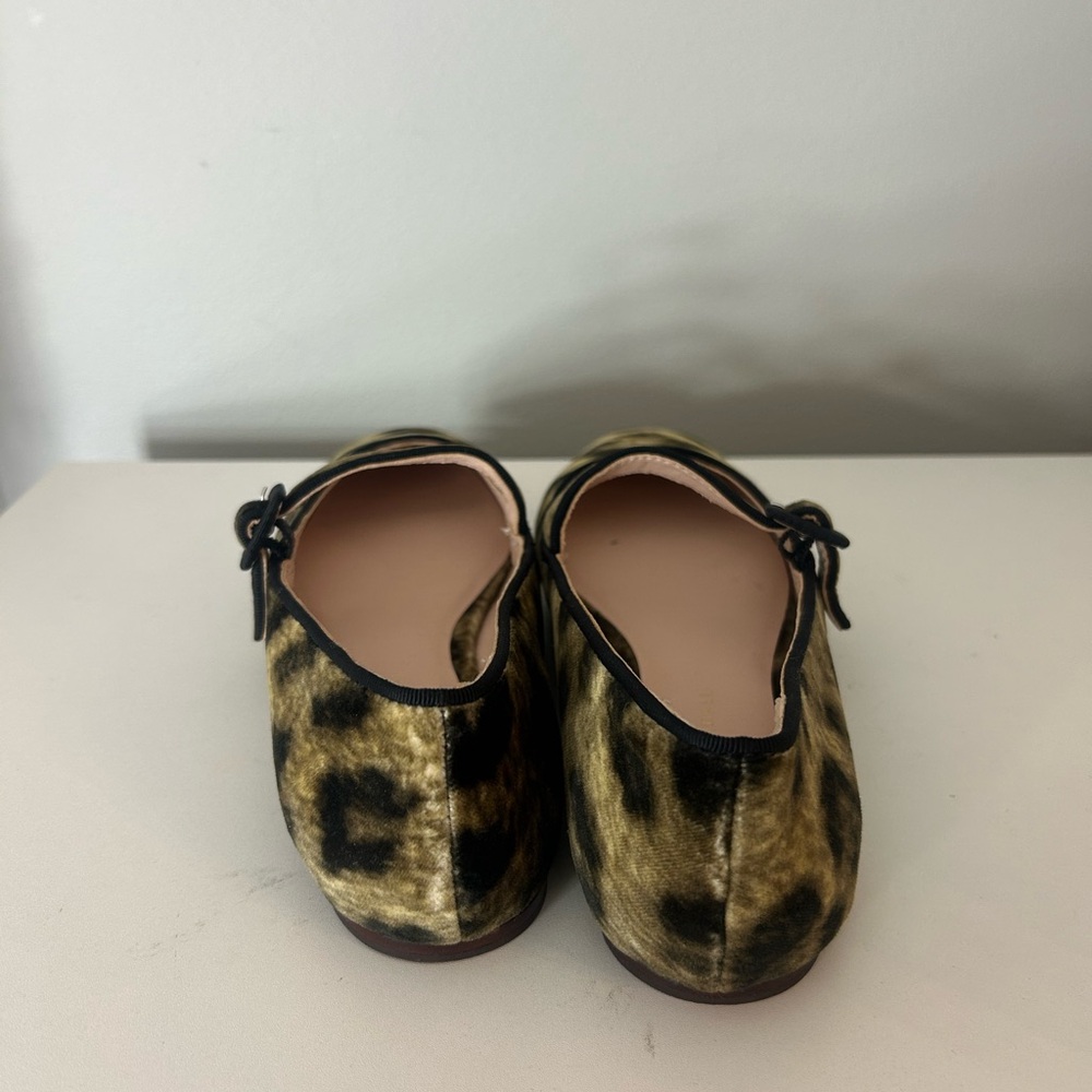 Loeffler Randall Ginger Leopard Velvet Mary Jane Flats - Picture 4 of 6